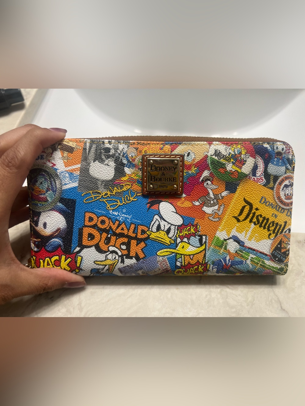 Dooney & Bourke Multicolor Donald Duck wallet